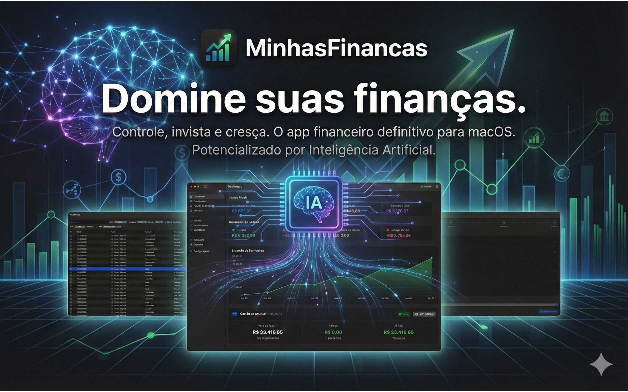 Visão geral do Cosmo Finanças