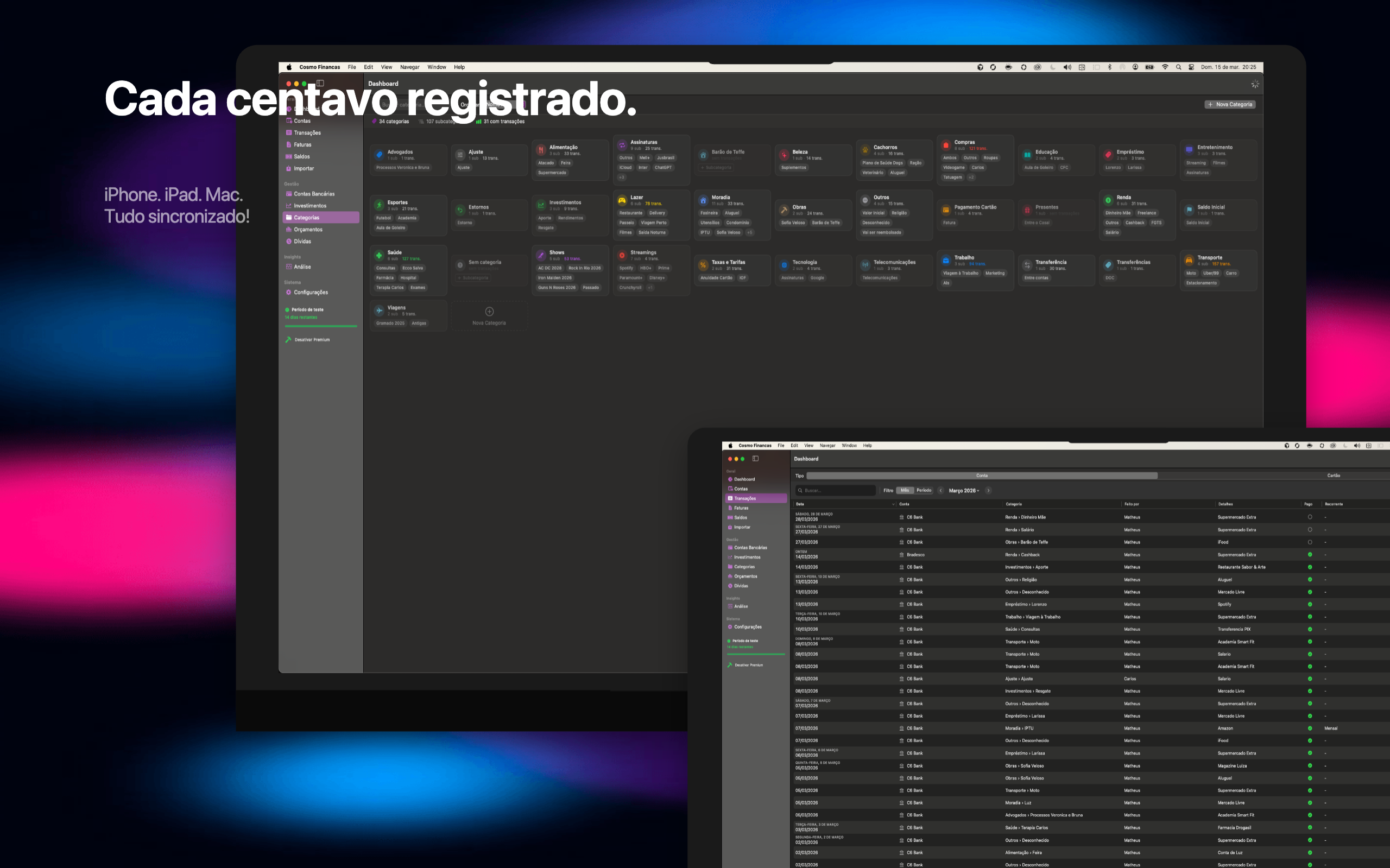 Configurações e preferências